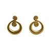 Earrings  Gold Swirl Hoops