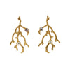 Earrings Gold Branches