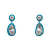 Earrings Baroque in Turquoise