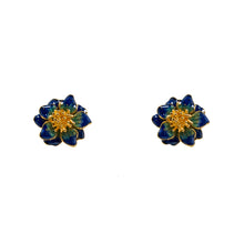 Load image into Gallery viewer, Earrings Enamelled Flower