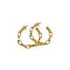 Earrings Gold Looped Chain Hoops