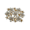 Brooch Pearly floral