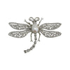 Brooch Dragonfly with Pearl