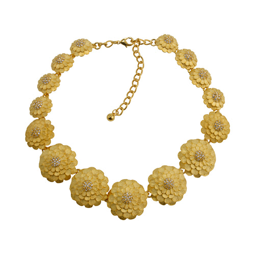 Necklace Gold Rosettes