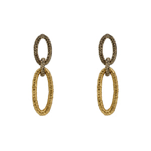 Earrings Gold and Silver Links