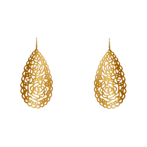 Earrings Gold Lace