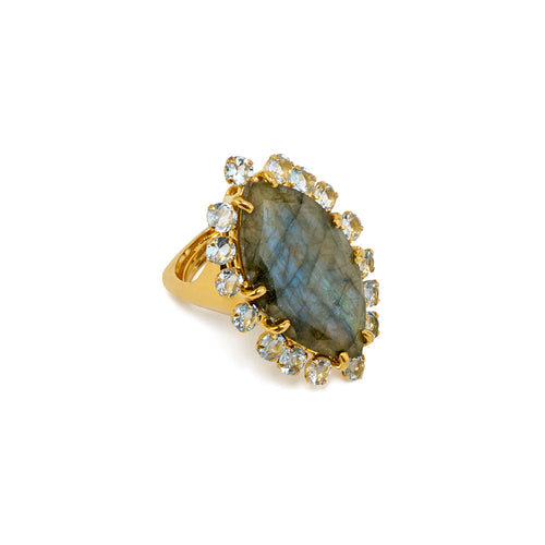 Semi-Precious Labradorite Ring