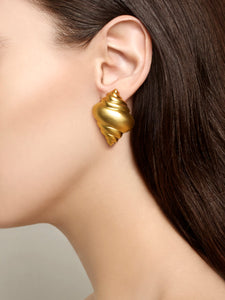 Earrings Golden Seashells