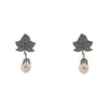 Earrings Leaf and Pearl