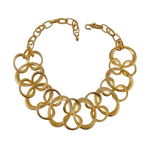 Necklace Gold Linked Circles