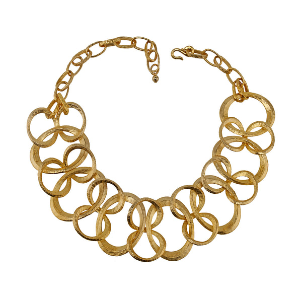 Necklace Gold Linked Circles