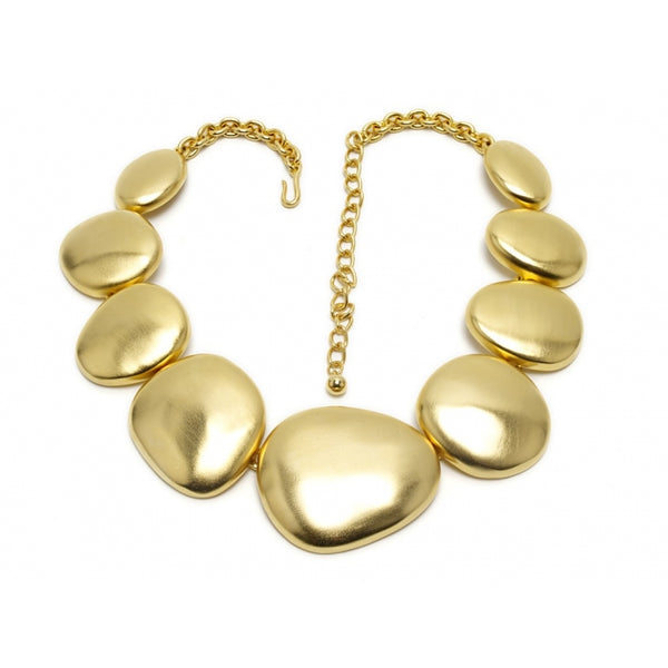 Necklace Golden Pebbles